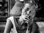 Grandma while smoking